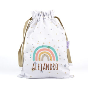 Saquito Personalizado Arcoíris Soft