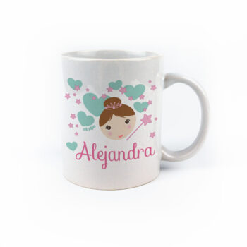 Taza con asa de cerámica o plástico Personalizada Hada
