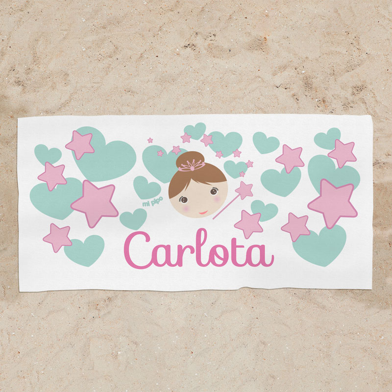 Toalla de Baño Personalizada Hada 1 Toalla de Baño Personalizada Hada