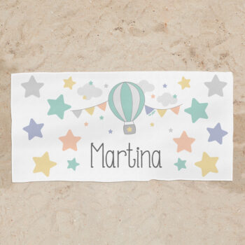 Toalla de Baño Personalizada Globo