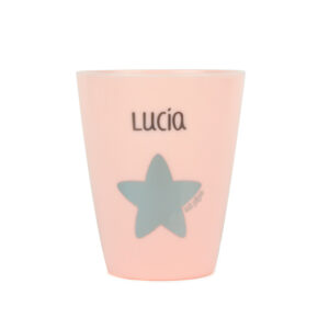 Vasito Estrella Rosa Personalizado