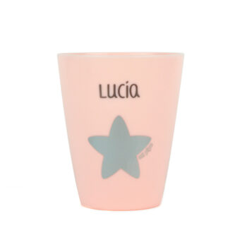 Vasito Estrella Rosa Personalizado