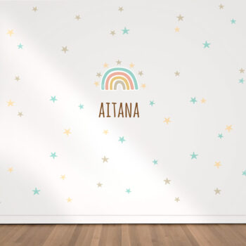 Vinilo Maxi de pared Personalizado Arcoíris Soft