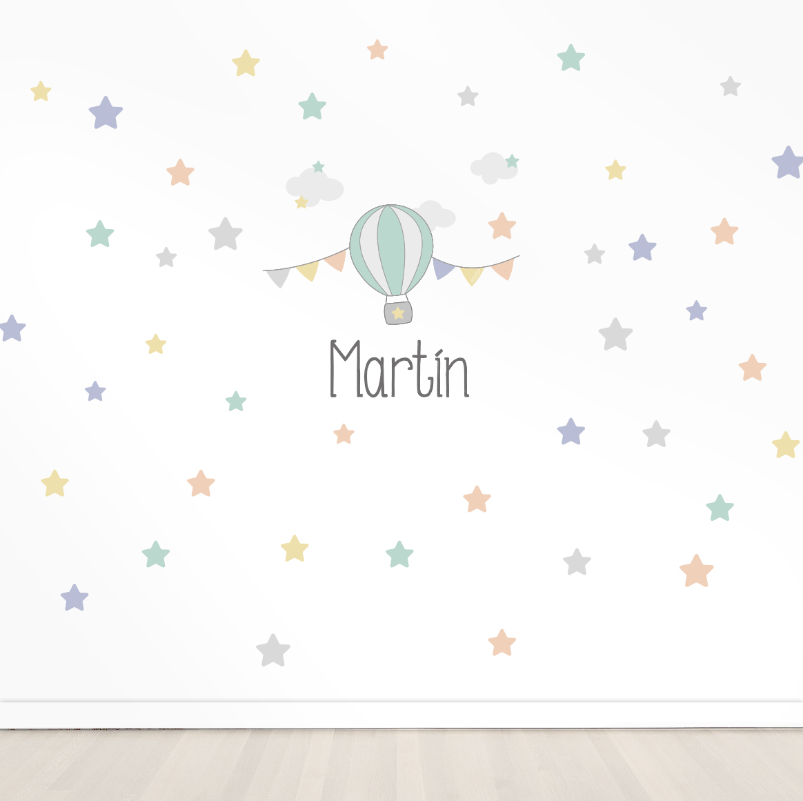 Vinilo Maxi de pared Personalizado Globo 1 Vinilo Maxi de pared Personalizado Globo