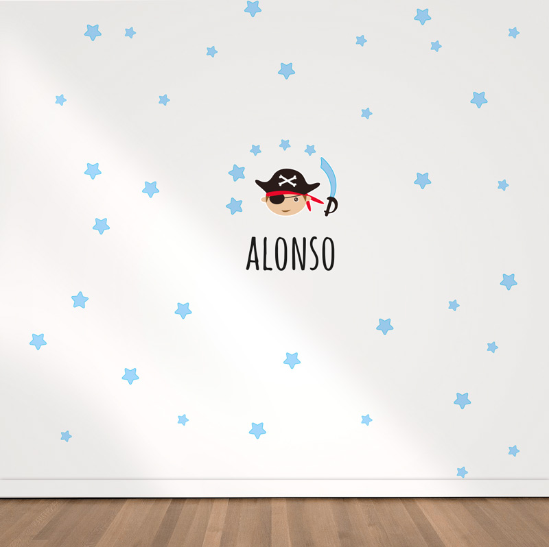 Vinilo Maxi de pared Personalizado Pirata 1 Vinilo Maxi de pared Personalizado Pirata