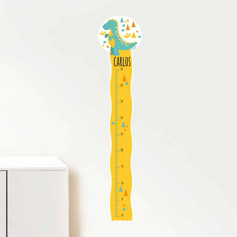 Vinilo Medidor de pared Personalizado Dinosaurio 1 Vinilo Medidor de pared Personalizado Dinosaurio
