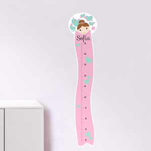 Vinilo Medidor de pared Personalizado Hada