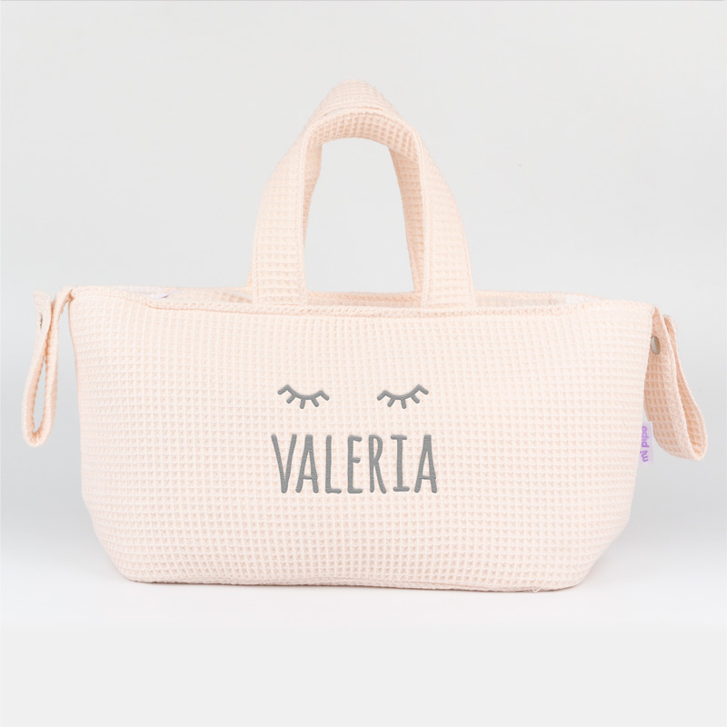 Bolso de carro Mini Gofre Rosa Soft personalizado 2 Bolso de carro Mini Gofre Rosa Soft personalizado - Imagen 2