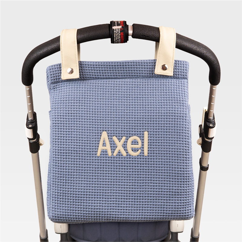 Bolso Panera Gofre Azul personalizado 1 bolso panera gofre