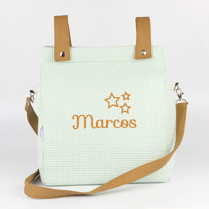 bolso panera gofre verde soft