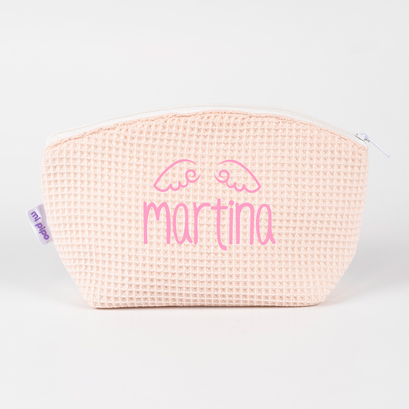 Neceser Gofre Rosa Soft personalizado 1 Neceser Gofre Rosa Soft personalizado