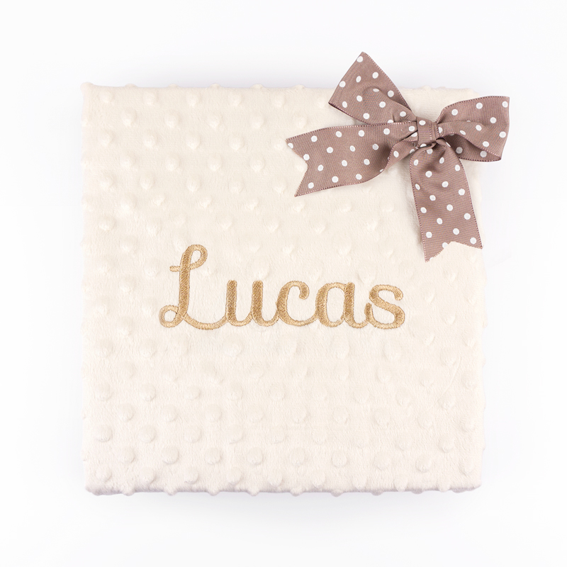 Manta Personalizada Beige 3 Manta Personalizada Beige - Imagen 3