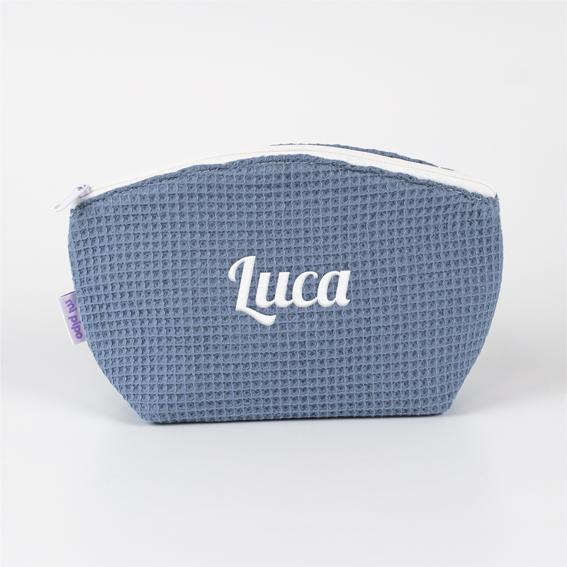Neceser Gofre Azul personalizado 1 Neceser Gofre Azul personalizado
