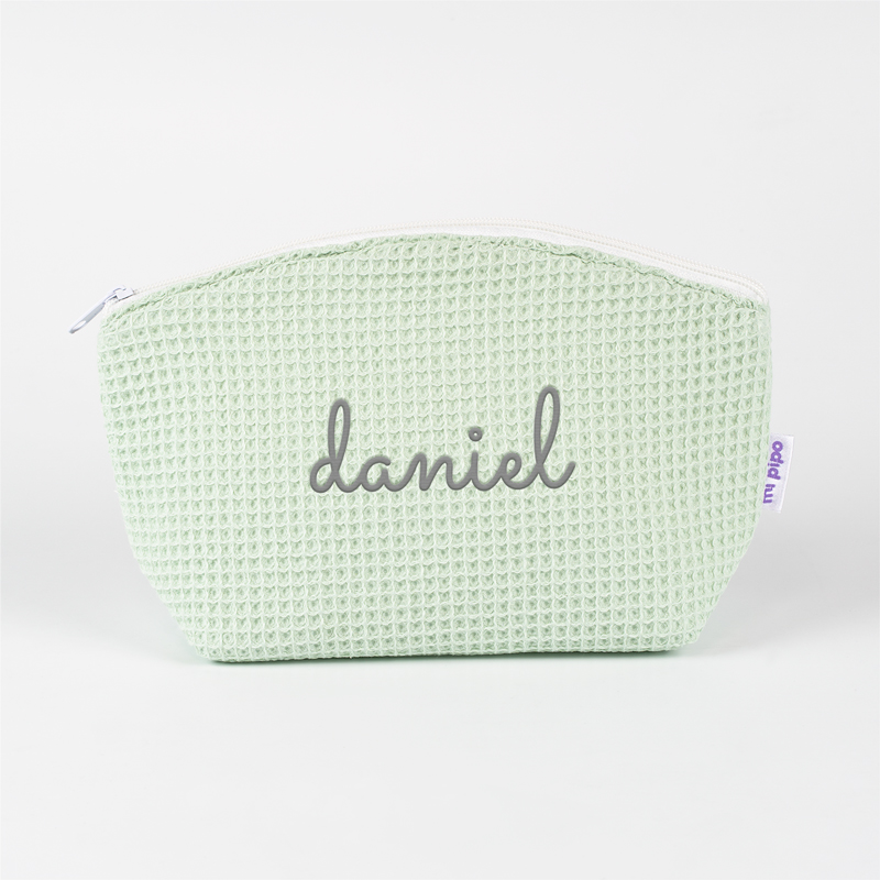 Neceser Gofre Verde Soft personalizado 1 Neceser Gofre Verde Soft personalizado