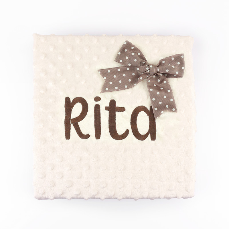 Manta Personalizada Beige 1 Manta Personalizada Beige