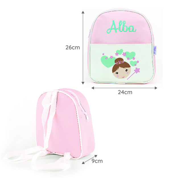 Mochila Guardería Hada Rosa Personalizada 3 Mochila Guardería Hada Rosa Personalizada - Imagen 3