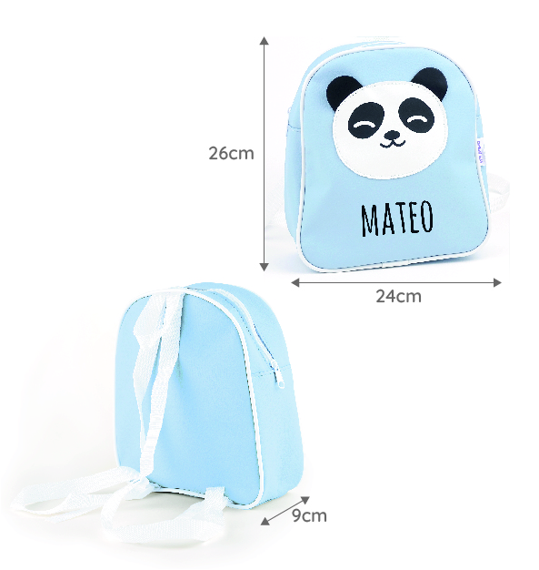 Mochila Guardería Panda Azul Personalizada 5 Mochila Guardería Panda Azul Personalizada - Imagen 5