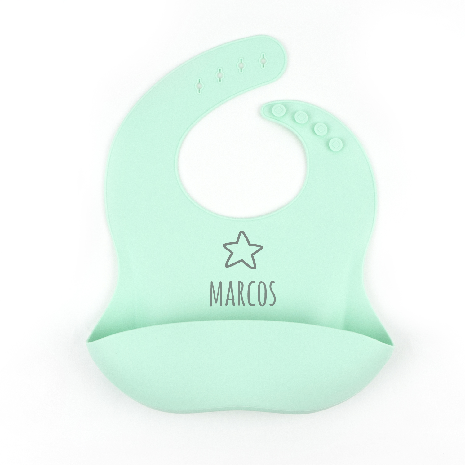 Cajita Gummy Estrella Menta 10 babero personalizado comprar online