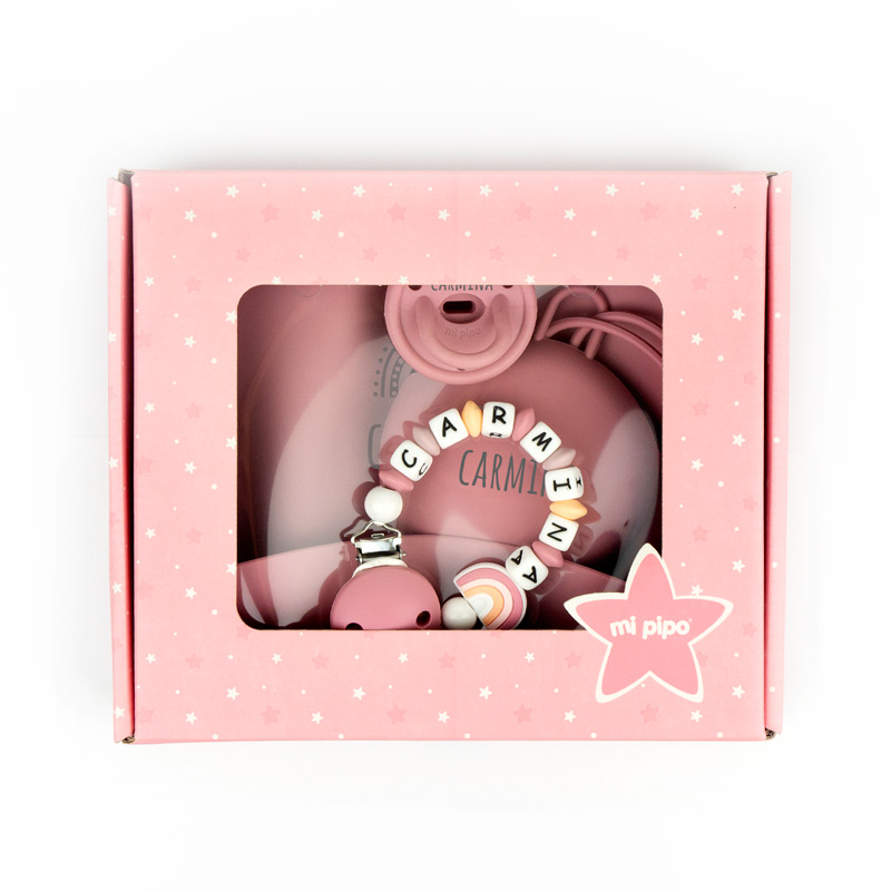 Cajita Gummy Arcoíris Blush 10 cajita bebé para regalo