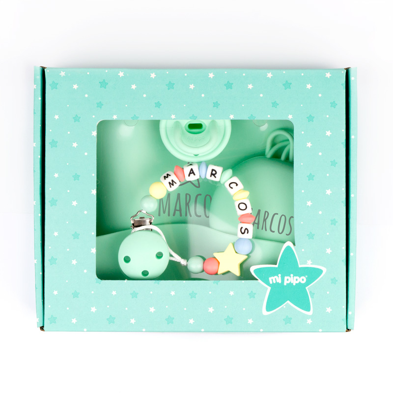 Cajita Gummy Estrella Menta 2 pack cajita bebé para regalar
