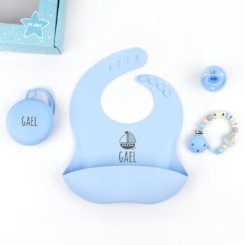 pack azul personalizado para bebé