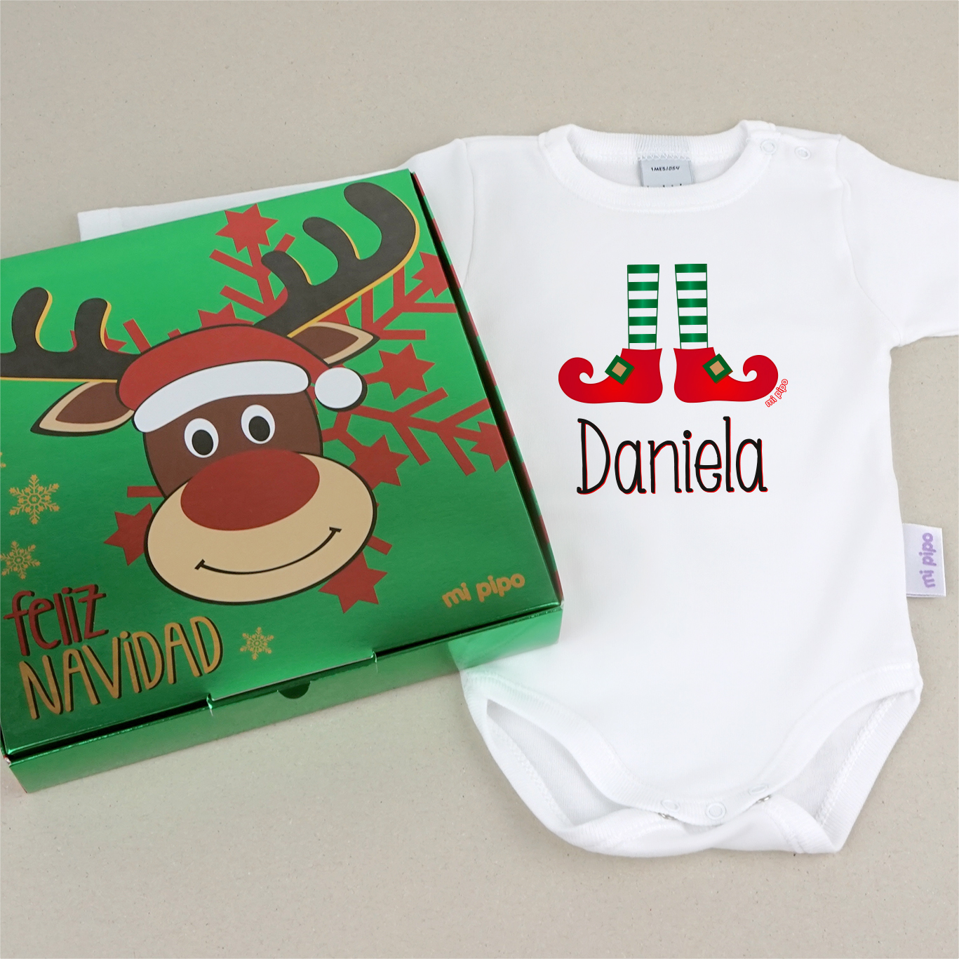 Body Navidad Elfo personalizado 4 Body Navidad Elfo personalizado - Imagen 4