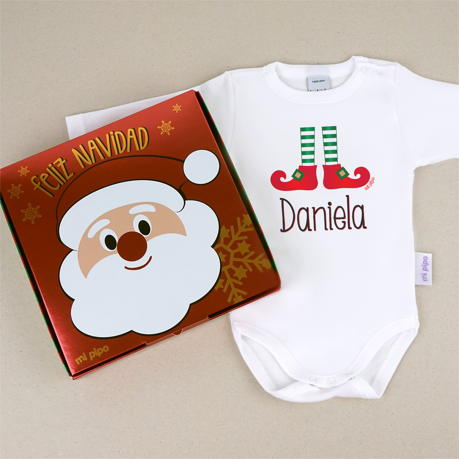 Body Navidad Elfo personalizado 3 Body Navidad Elfo personalizado - Imagen 3