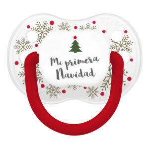 Chupete Classic Deco Navidad Cristal Copos Mi Primera Navidad