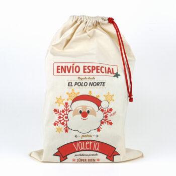 Saco Navideño para Regalos Papá Noel personalizado
