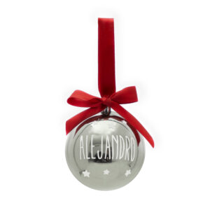 Bola Lazo Plata personalizada