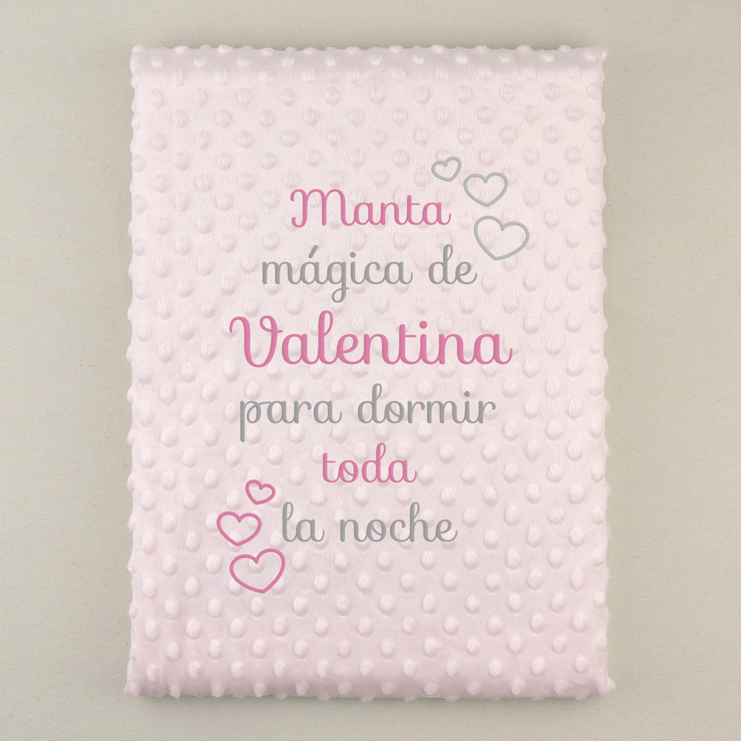 Manta Cuento personalizada Rosa 1 Manta Cuento personalizada Rosa