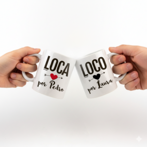 Pack de Tazas San Valentín Loco y Loca por...