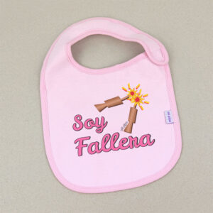 Babero Rosa Divertido Soy Fallera