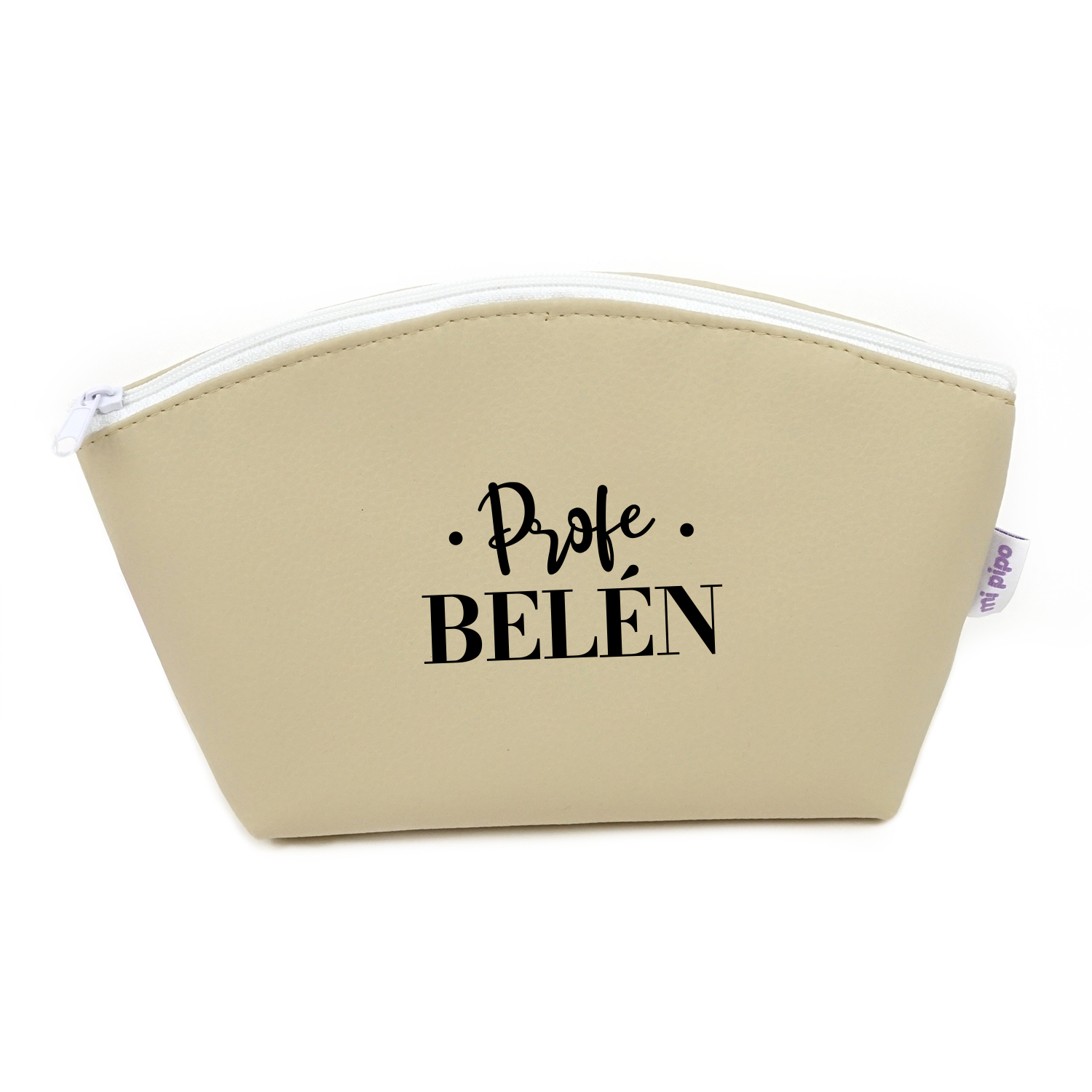 Neceser Polipiel Personalizado Beige Profe 1 Neceser Polipiel Personalizado Beige Profe