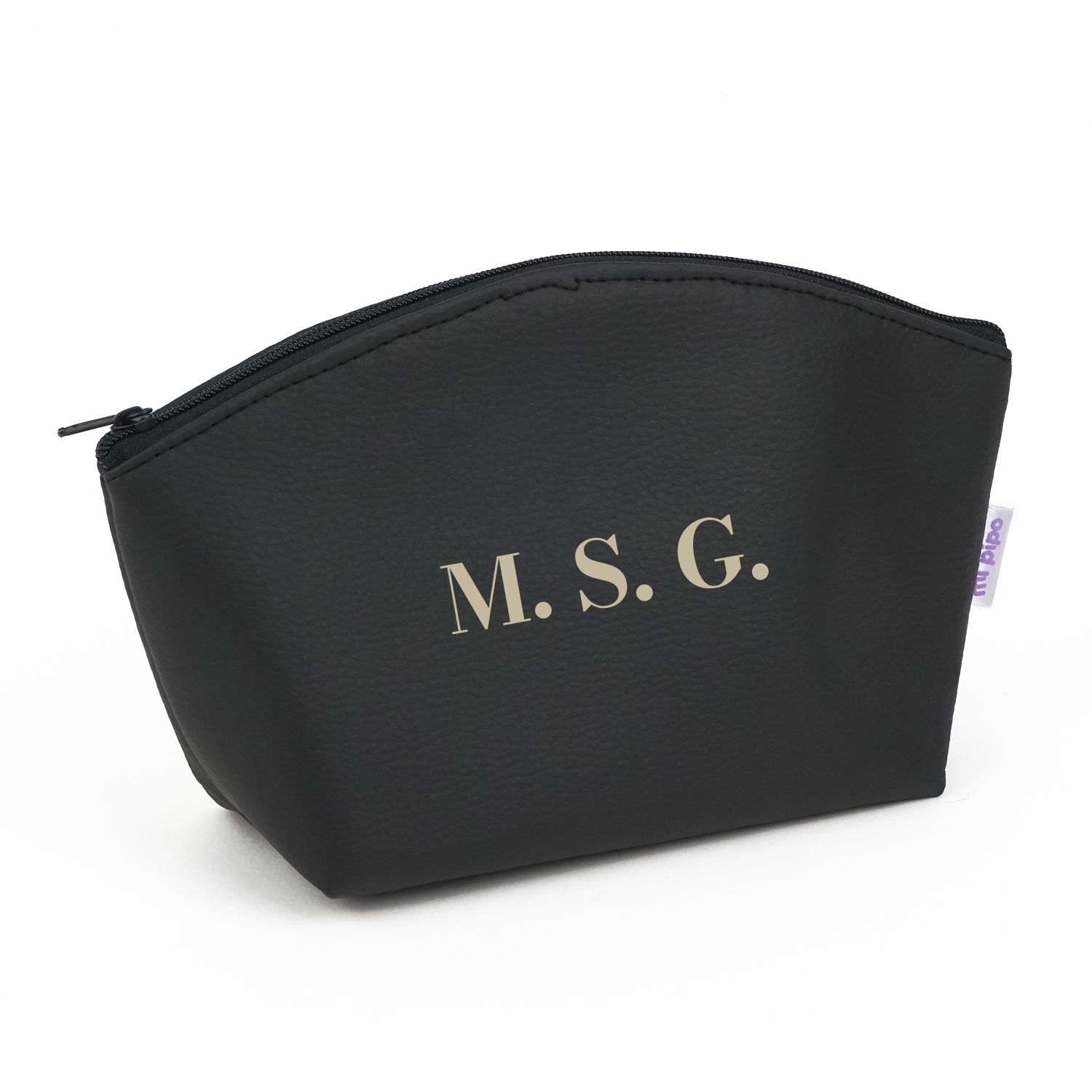 Neceser Polipiel Personalizado Negro Profe 2 Neceser Polipiel Personalizado Negro Profe - Imagen 2