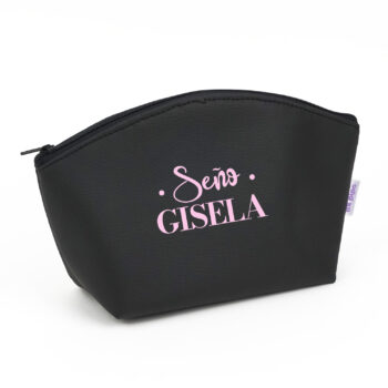 Neceser Polipiel Personalizado Negro Profe