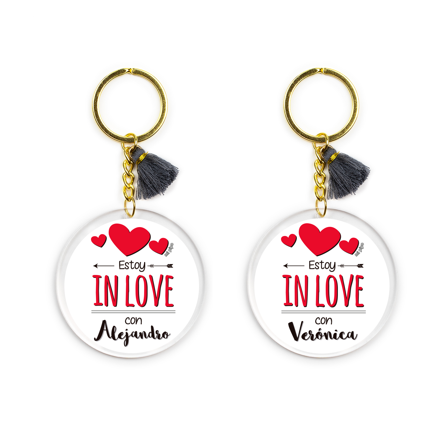 Pack de Llaveros San Valentín Estoy in love con... 1 Pack de Llaveros San Valentín Estoy in love con...