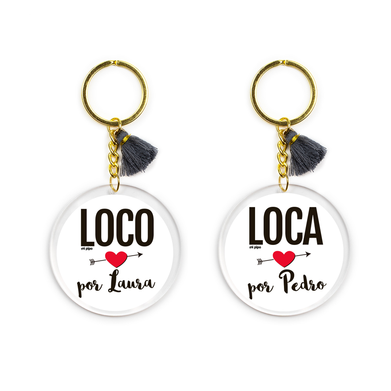 Pack de Llaveros San Valentín Loco y Loca por... 2 Pack de Llaveros San Valentín Loco y Loca por... - Imagen 2
