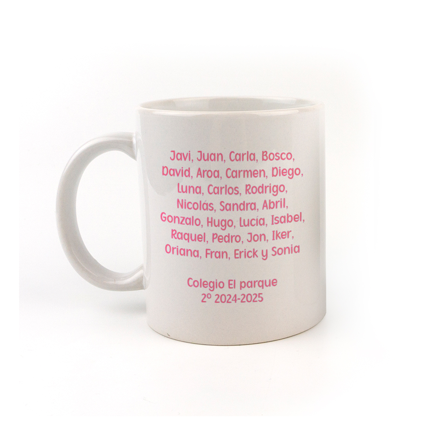 Taza con asa de cerámica o plástico Nombre es una súper profe + nombre alumnos 2 Taza con asa de cerámica o plástico Nombre es una súper profe + nombre alumnos - Imagen 2