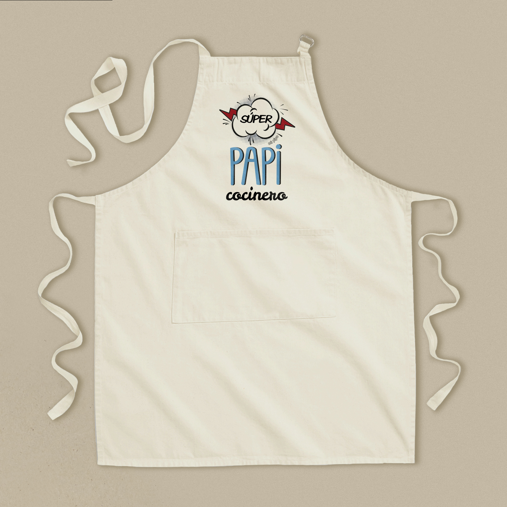 Delantal Super Papi cocinero 3 Delantal Super Papi cocinero - Imagen 3