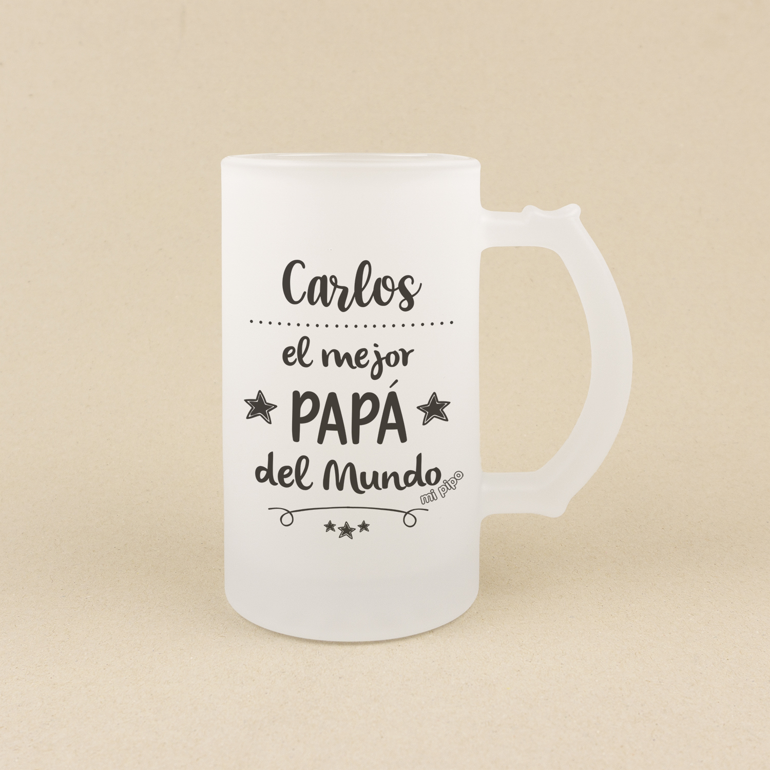 Pack Jarra + Llavero El mejor Papá del mundo personalizada 2 Carlos, eres el mejor papá del mundo taza especial