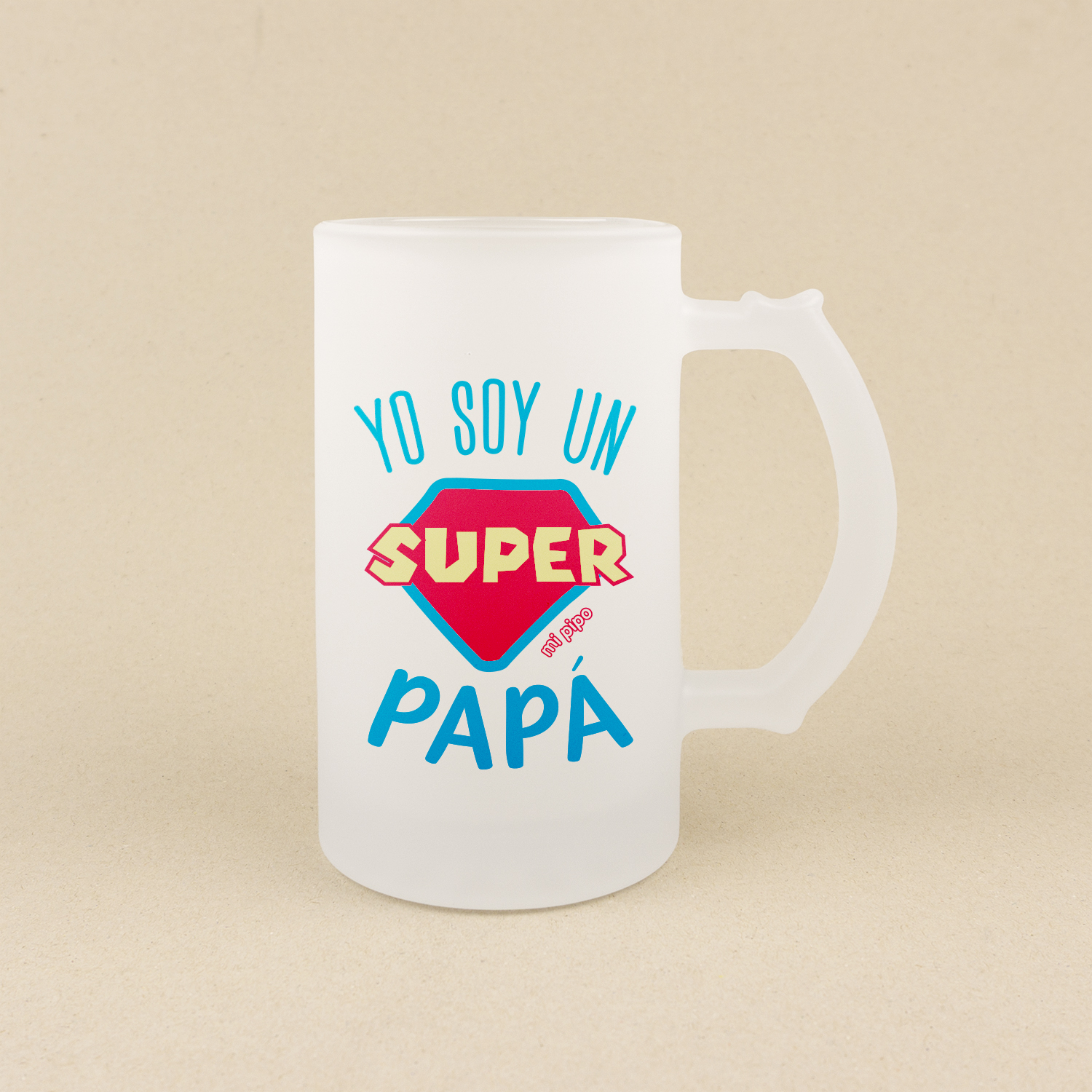Jarra de Cristal Yo soy un súper Papá 1 Yo soy un súper Papá