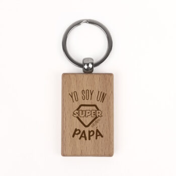 Llavero de madera Yo soy un Súper Papá