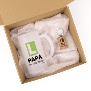Pack Jarra + Llavero Papá en prácticas