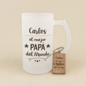 Pack Jarra y Llavero el mejor Papá del mundo