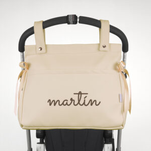 Bolso panera beige