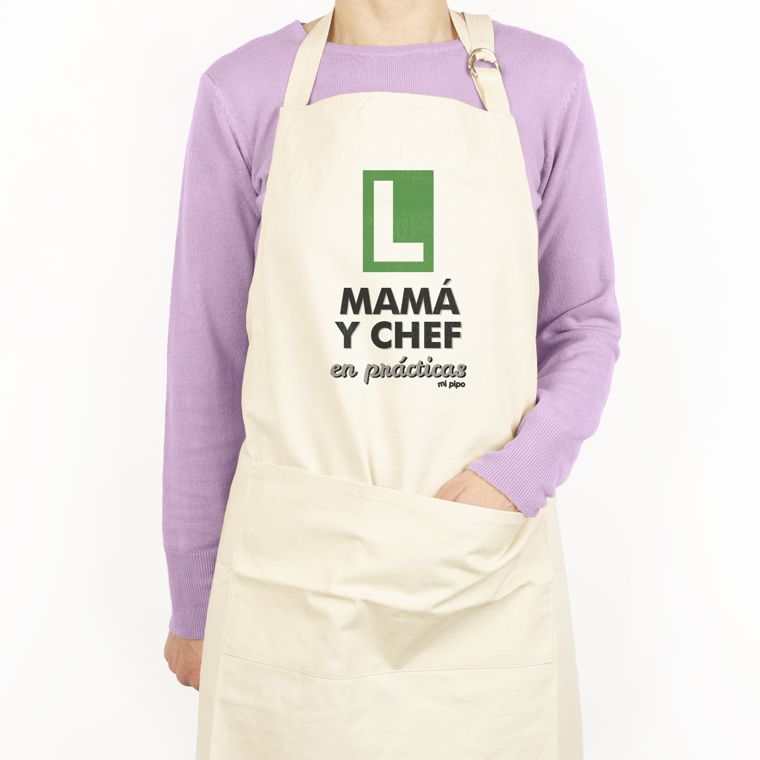 Delantal Mamá y chef en prácticas 3 Delantal Mamá y chef en prácticas - Imagen 3