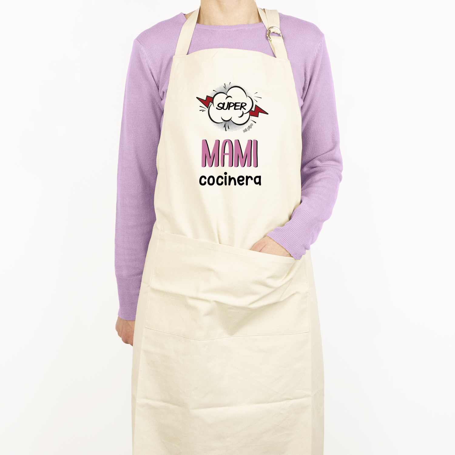 Delantal Súper mami cocinera 4 Delantal Súper mami cocinera - Imagen 4