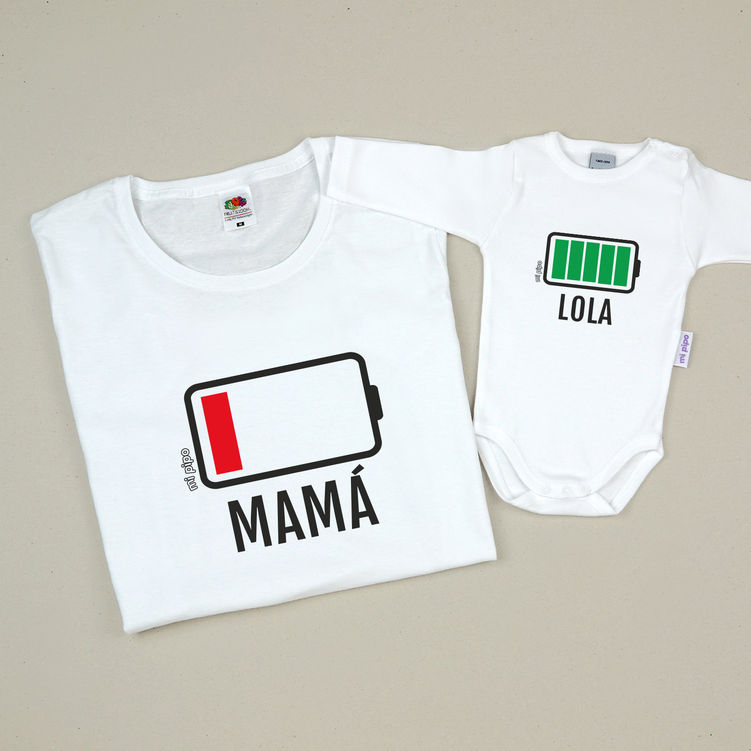 Pack 2 Prendas Mamá Batería 1 Pack mamá Batería