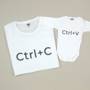 Pack camiseta mama ctrl+c ctrl+v